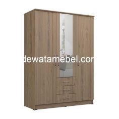 Wardrobe 3 Doors - Orbitrend LZ-3151 / Beaufort Oak